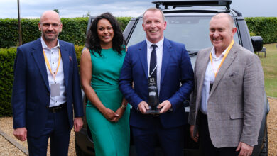 JLR Growth award being presented to CEO of Meridian