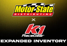 Motor State Distributing and K1 RaceGear logos
