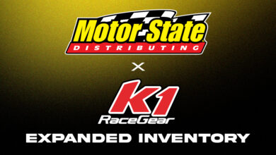 Motor State Distributing and K1 RaceGear logos