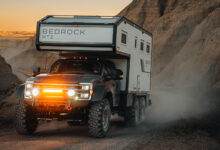KRUG Expedtion Bedrock XT2 6x6 driving at night through hills
