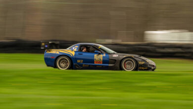 Race car on track