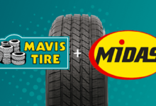 Mavis Tire and Midas Logos