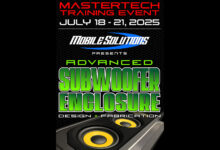 Mobile Solutions Subwoofer Enclosure Training 2025 graphic
