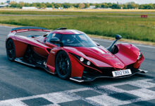 Praga Bohema at starting line of Top Gear Track