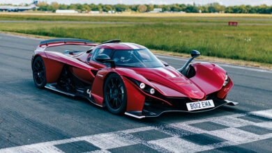Praga Bohema at starting line of Top Gear Track