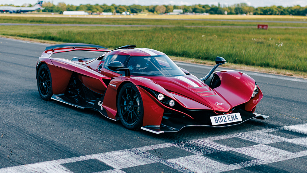 Praga Bohema at starting line of Top Gear Track