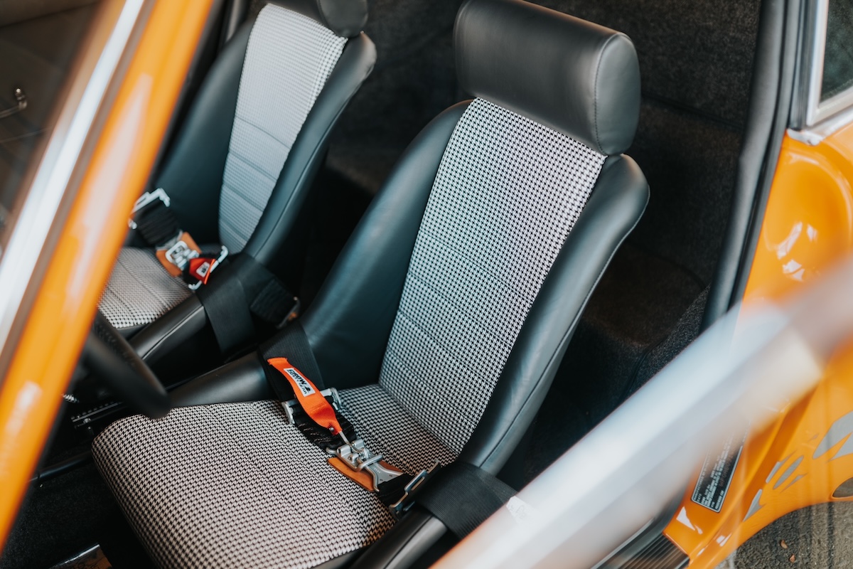 The RSR project houndstooth seats