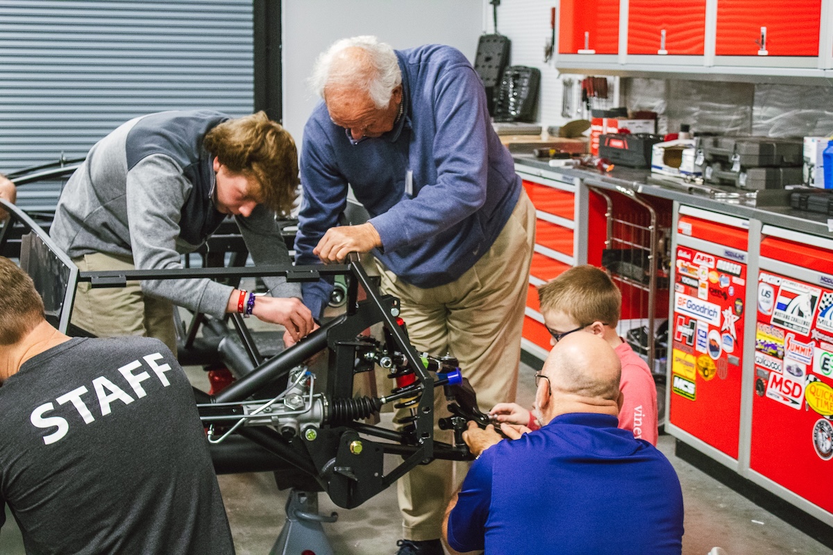 sema cares austin hatcher foundation car build activity