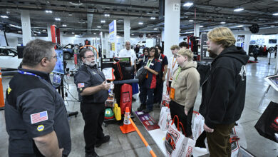 Studens and teachers at AAPEX