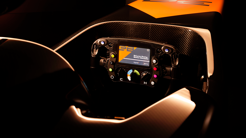 The McLaren Racing Motion Simulator Cockpit Details