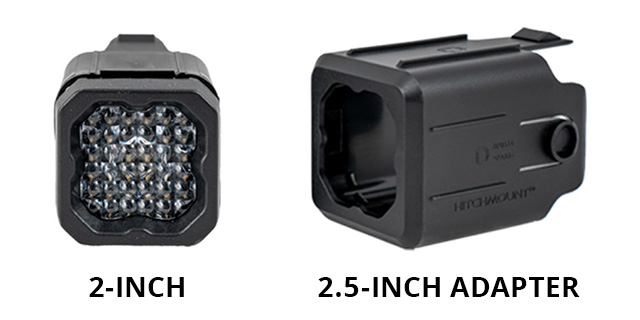 HitchMount LED Pod 2-inch and 2.5-inch adapter