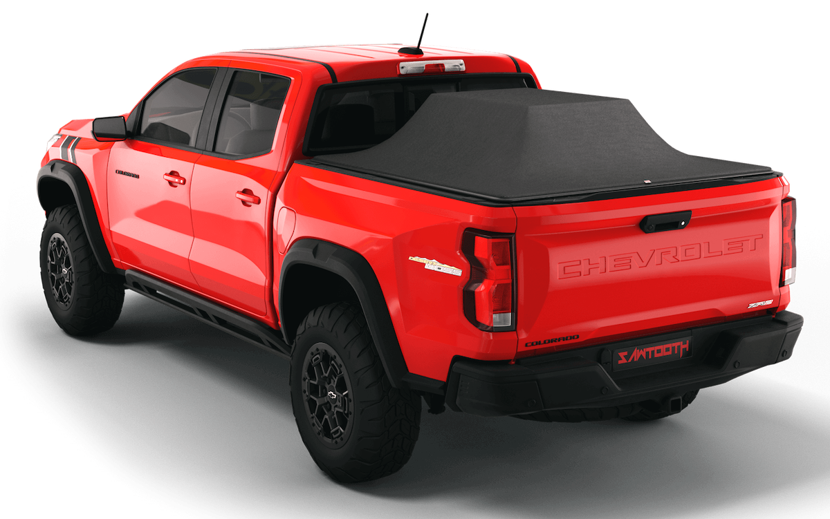 tonneau cover sawtooth red chevrolet