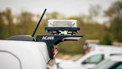 ACARI light attached to truck