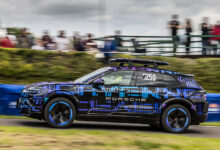 All-Electric Porsche Cayenne at the Shelsley Walsh Hill Climb