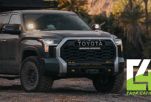 C4 logo and Toyota truck