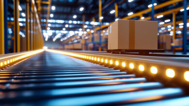 Efficient Cross-Dock Conveyor System for Loading Packages