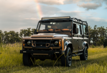 ECD Automotive Design Project Brownie Land Rover paked on grass road