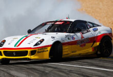Federico Sceriffo drifting in his custom Ferrari 599 GTB know as Fiorella