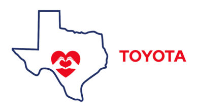 Flood Relief Texas TOYOTA graphic