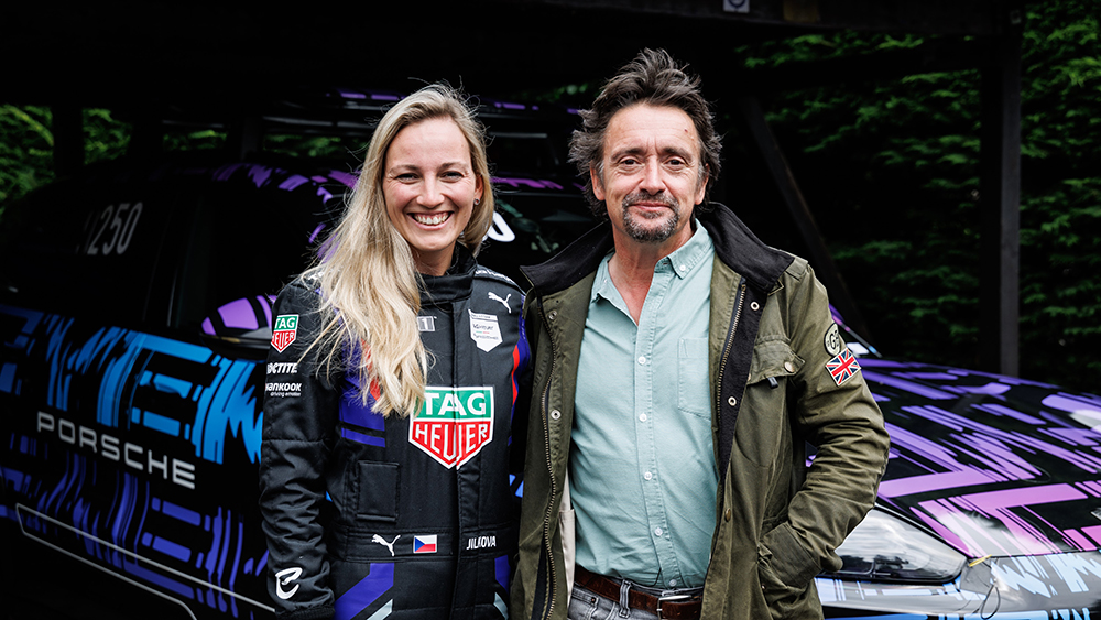 Gabriela Jílková and Richard Hammond
