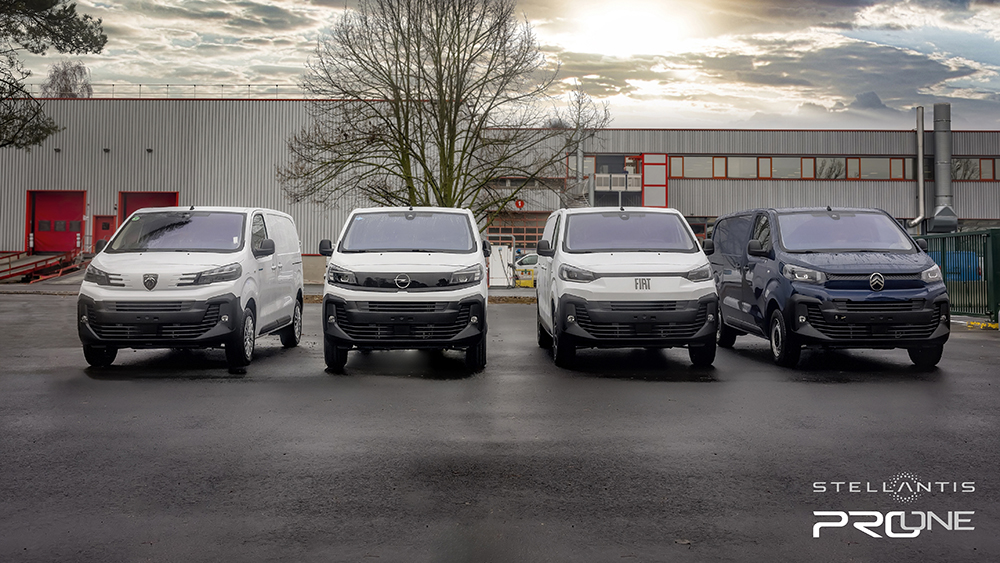 Stellantis Mid-size Hydrogen Fuel Cell Van Line-up with logo