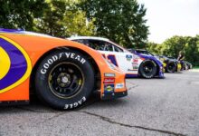 Close-up of Goodyear tires HSR NASCAR Classic VIR 2024