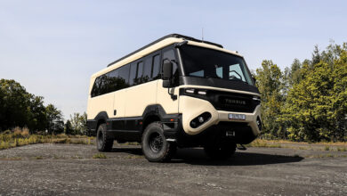 PRAETORIAN LIBERRA parked on gravel road