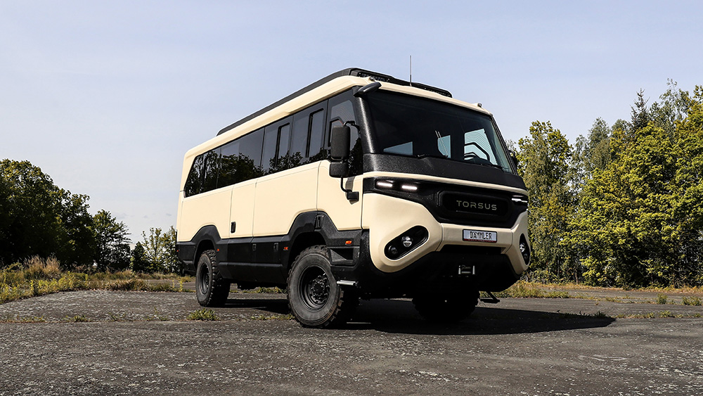 PRAETORIAN LIBERRA parked on gravel road