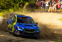 Travis Pastrana racing the Subaru WRX ARA25