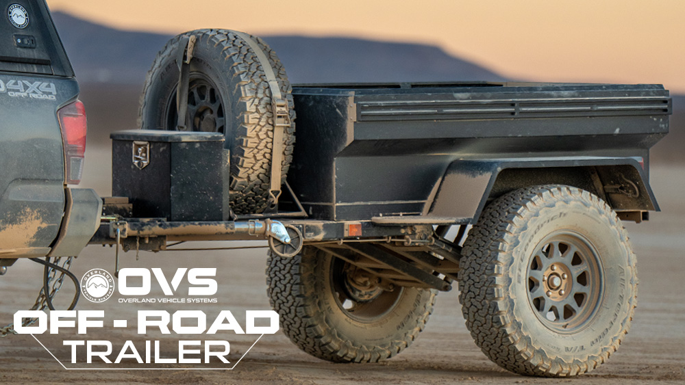 The Overland Vehicle Systems (OVS) Off Road Trailer – Military Style With Full Articulating Suspension