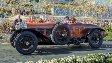 1924 Hispano-Suiza H6C Nieuport-Astra Torpedo in ticker tape parade