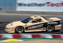 1996 IROC Pontiac Firebird in the Unser Family Cup IROC group on racetrack