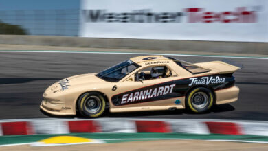 1996 IROC Pontiac Firebird in the Unser Family Cup IROC group on racetrack