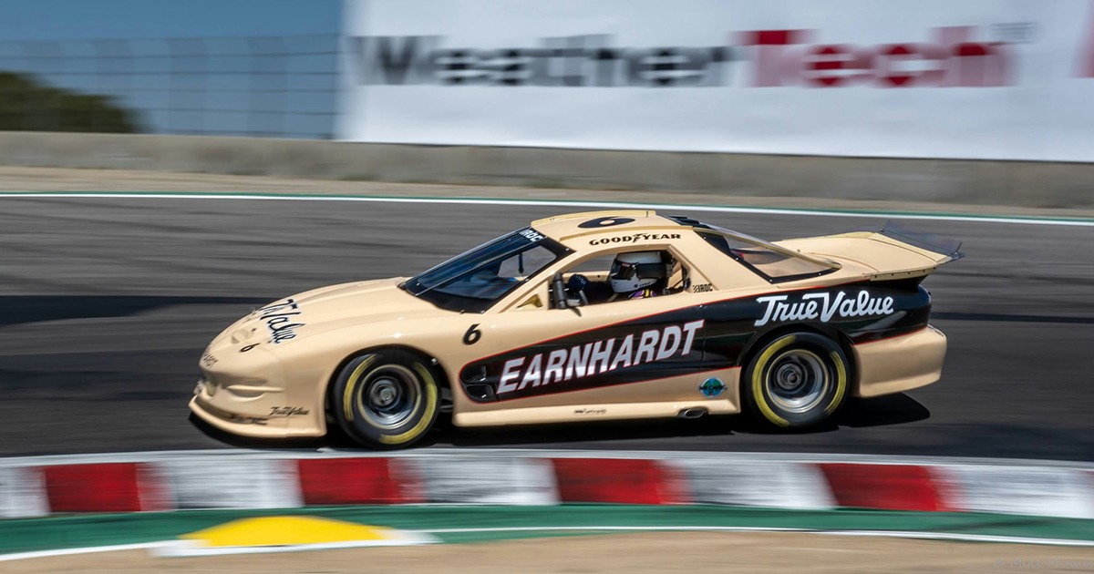 1996 IROC Pontiac Firebird in the Unser Family Cup IROC group on racetrack