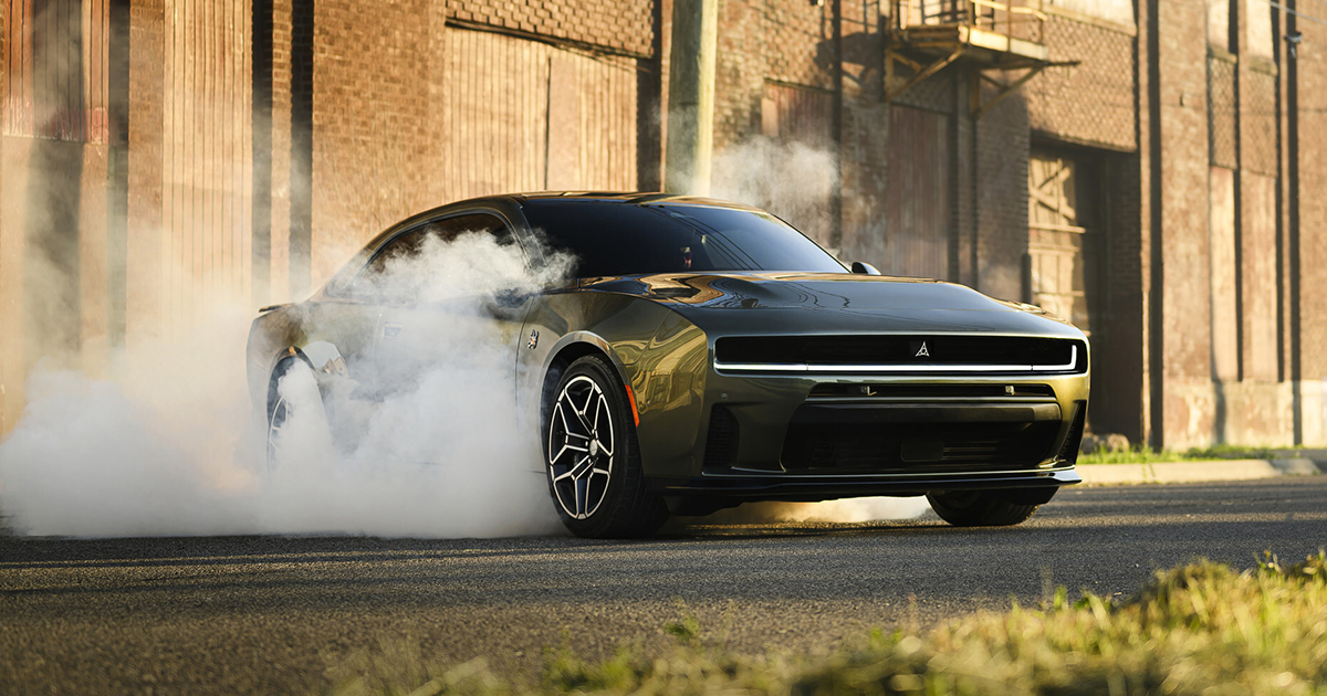 2026 Dodge Charger Scat Pack smoking tires