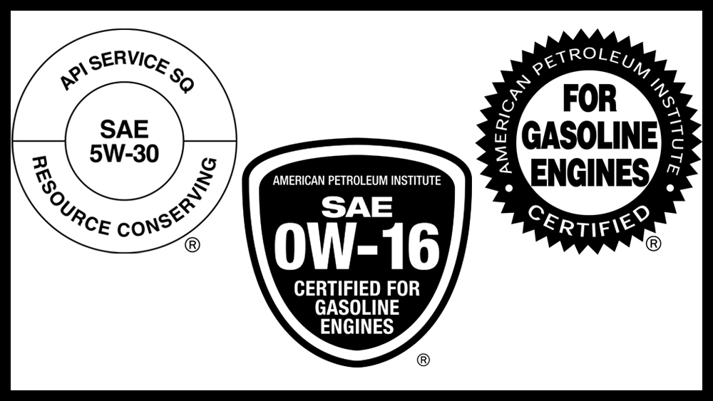 API Motor Oil badges