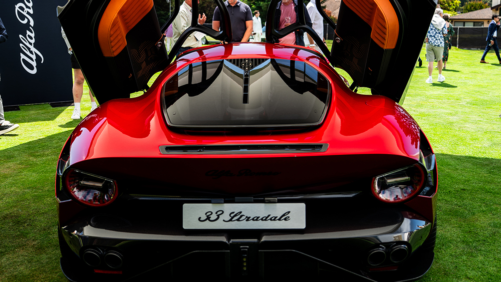 Alfa Romeo 33 Stradale at The Quail for North American debut tou