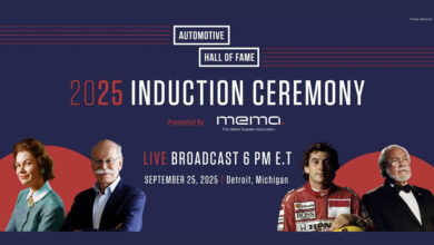 Automotive Hall of Fame to Broadcast 2025 Induction Ceremony promotional graphic