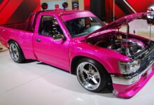 project vehicle sema pink mini truck