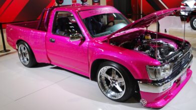 project vehicle sema pink mini truck