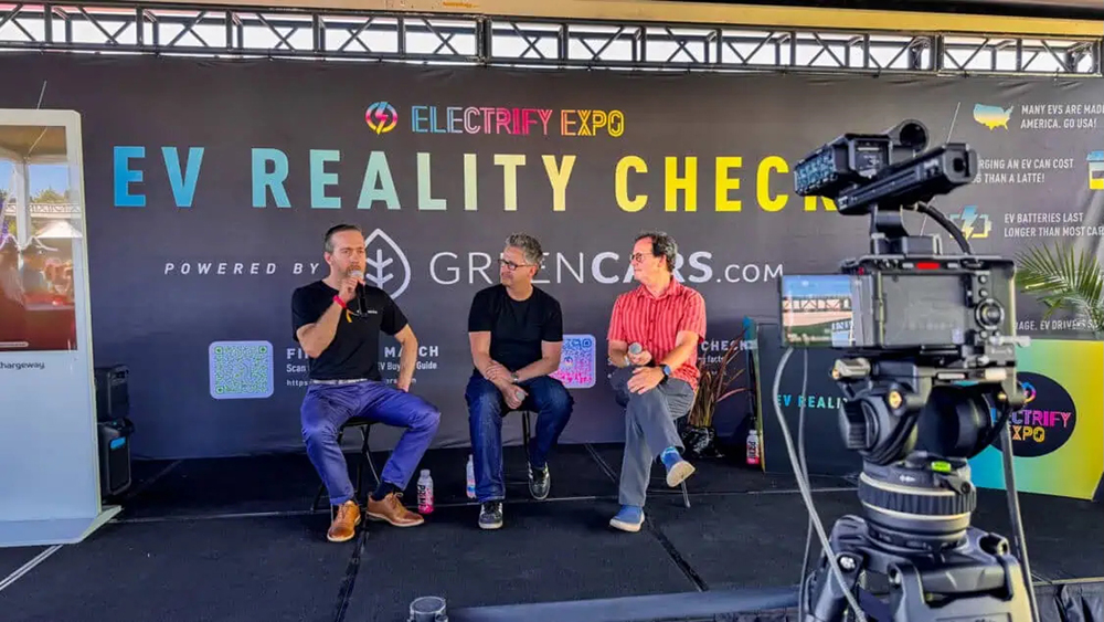 Reality Check at Electrify Expo Industry Day with Lang Reynolds of Electric Era, Matt Teske & Dan O’Shea.