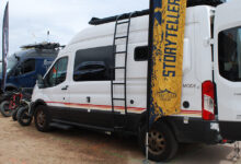 Exhibitor vans at Overland Expor Mountain West 2022
