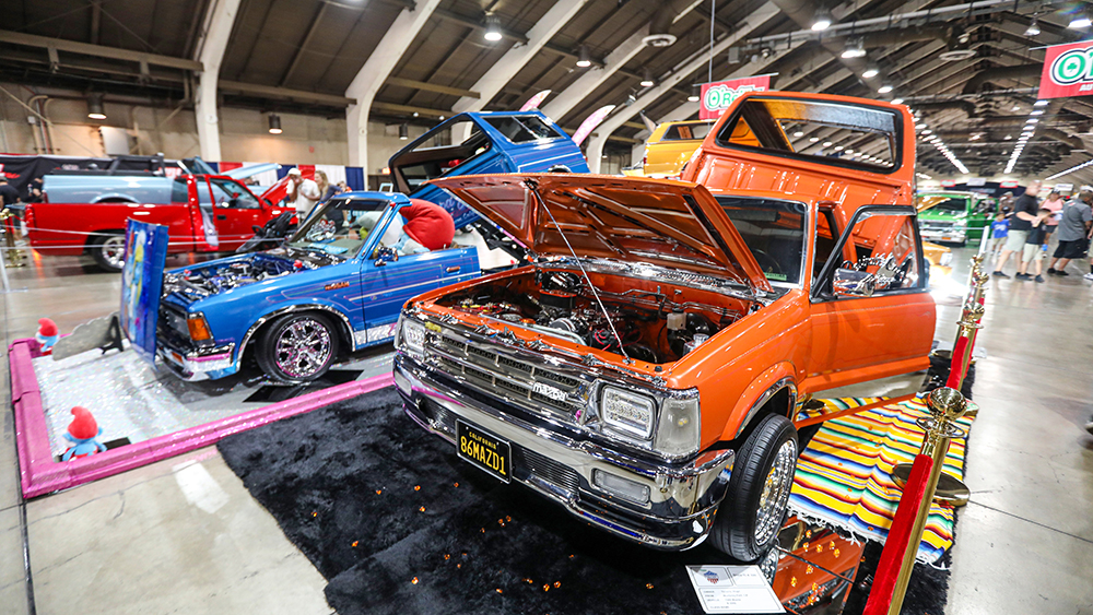 Grand National Truck Show 2024 minitrucks on show floor