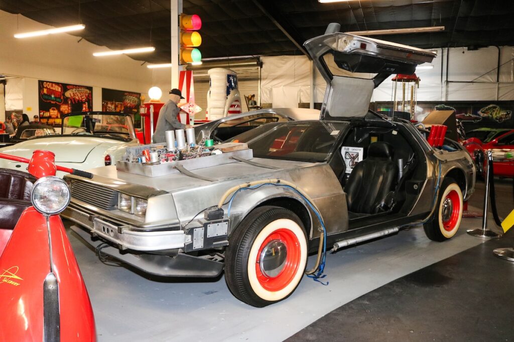 hollywood cars museum back to the future delorean exhibit