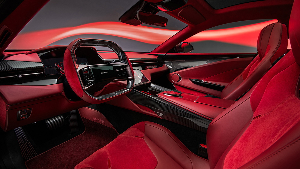 Interior of the 2027 Karma Amaris GT Coupé.