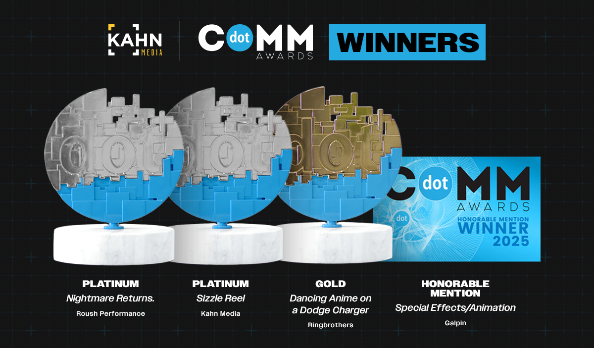 kahn media 2025 dotcomm awards graphic
