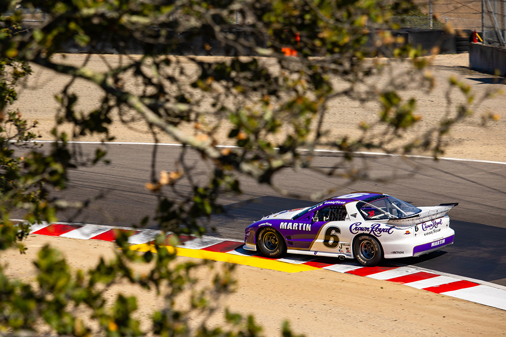 The 2006 IROC Pontiac Firebird being driven by Randy Johnson