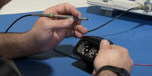 Person working on Diode Dynamics C2 2.0