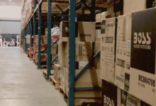 Warehouse of Boss Elite boxes