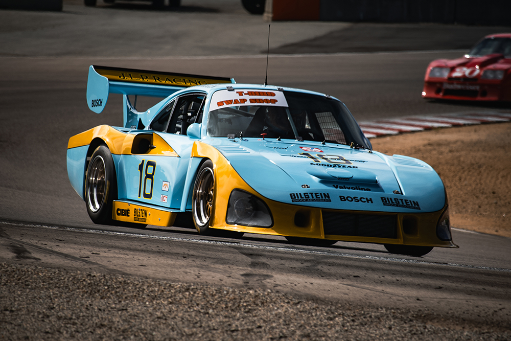 Zak Brown piloting his 1981 Porsche 935